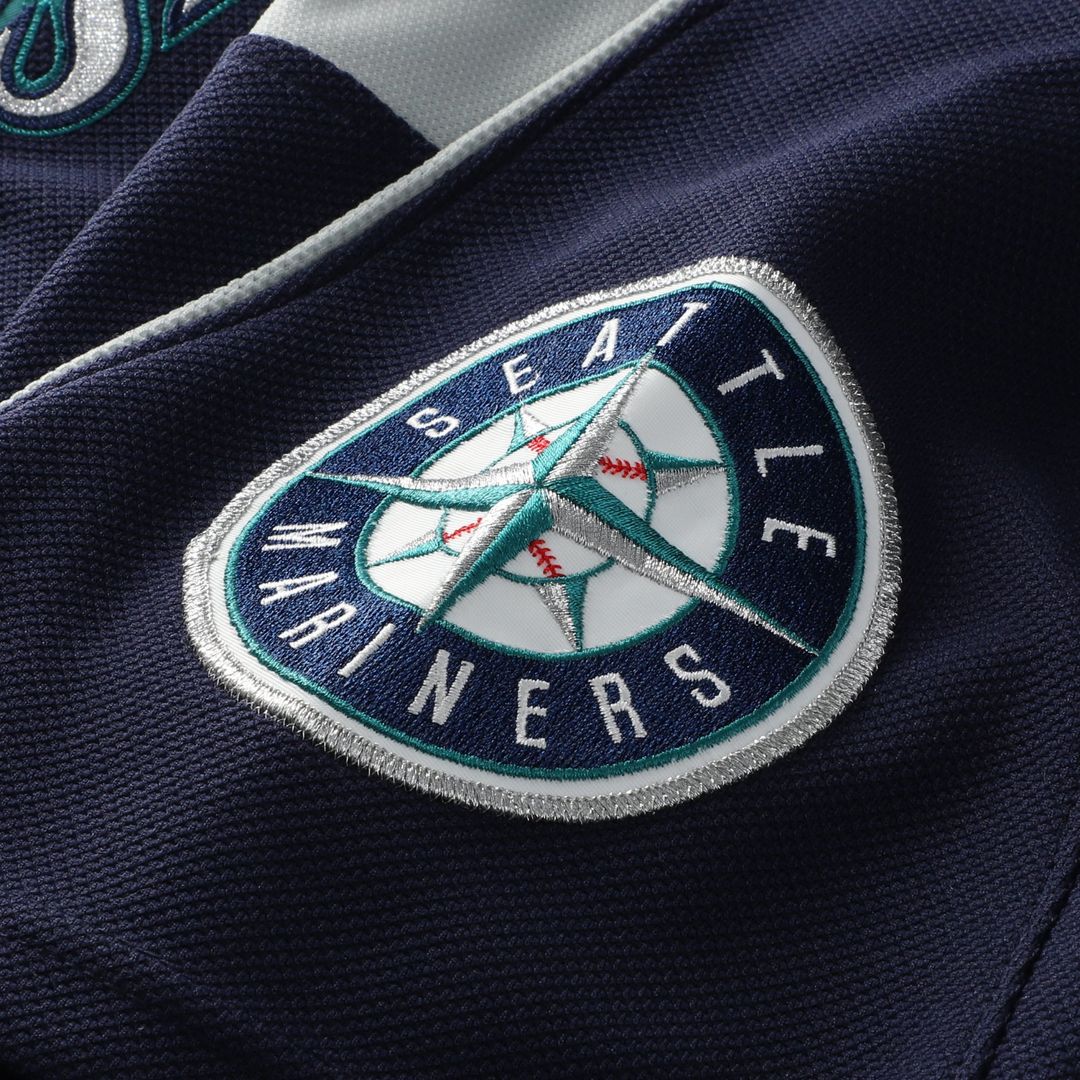 Seattle Mariners Ichiro Suzuki Mitchell & Ness Navy Cooperstown Collection Batting Practice Jersey product image 5, provided
