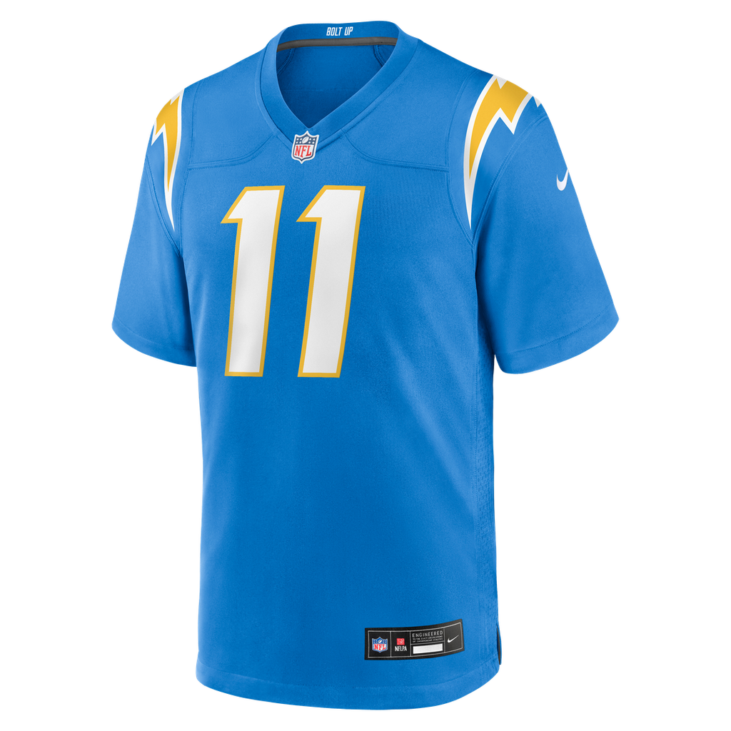 Los Angeles Chargers Cameron Dicker Nike Powder Blue Game Jersey product image 2, provided for visual reference and product
