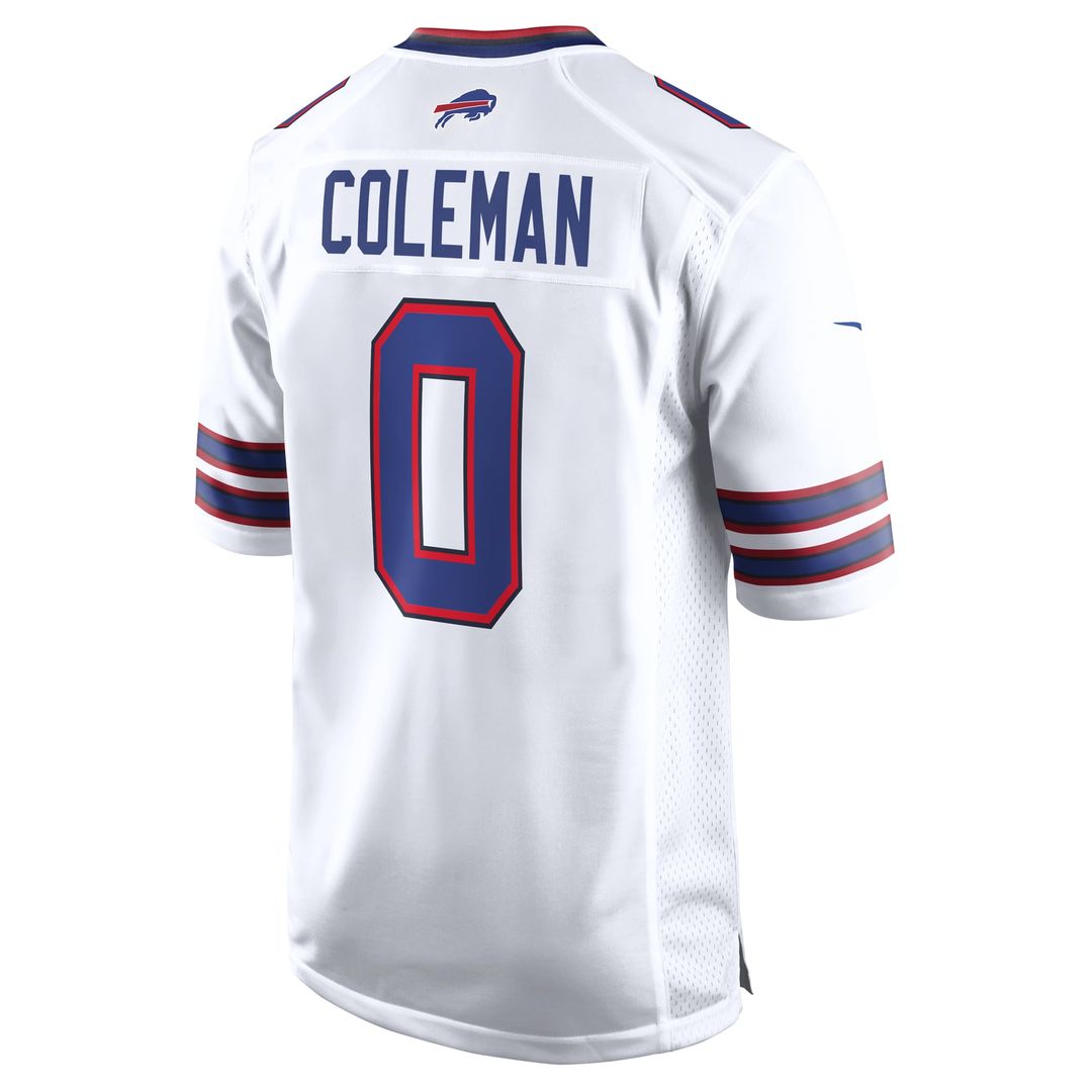 Buffalo Bills Keon Coleman Nike White Game Jersey product image 3, provided for visual reference and product detail review
