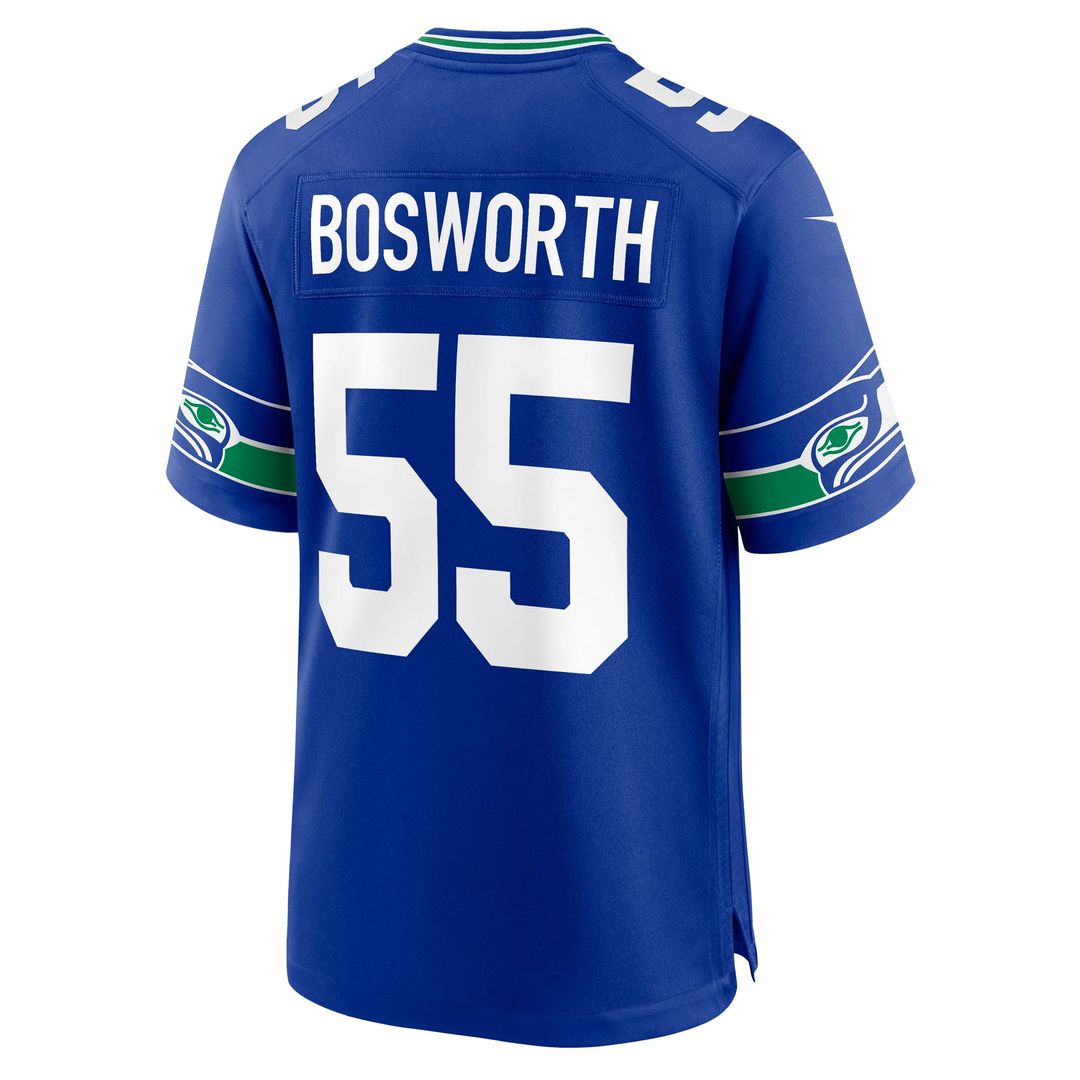 Seattle Seahawks Brian Bosworth Nike Royal Retired Player Alternate Game Jersey product image 3, provided for visual