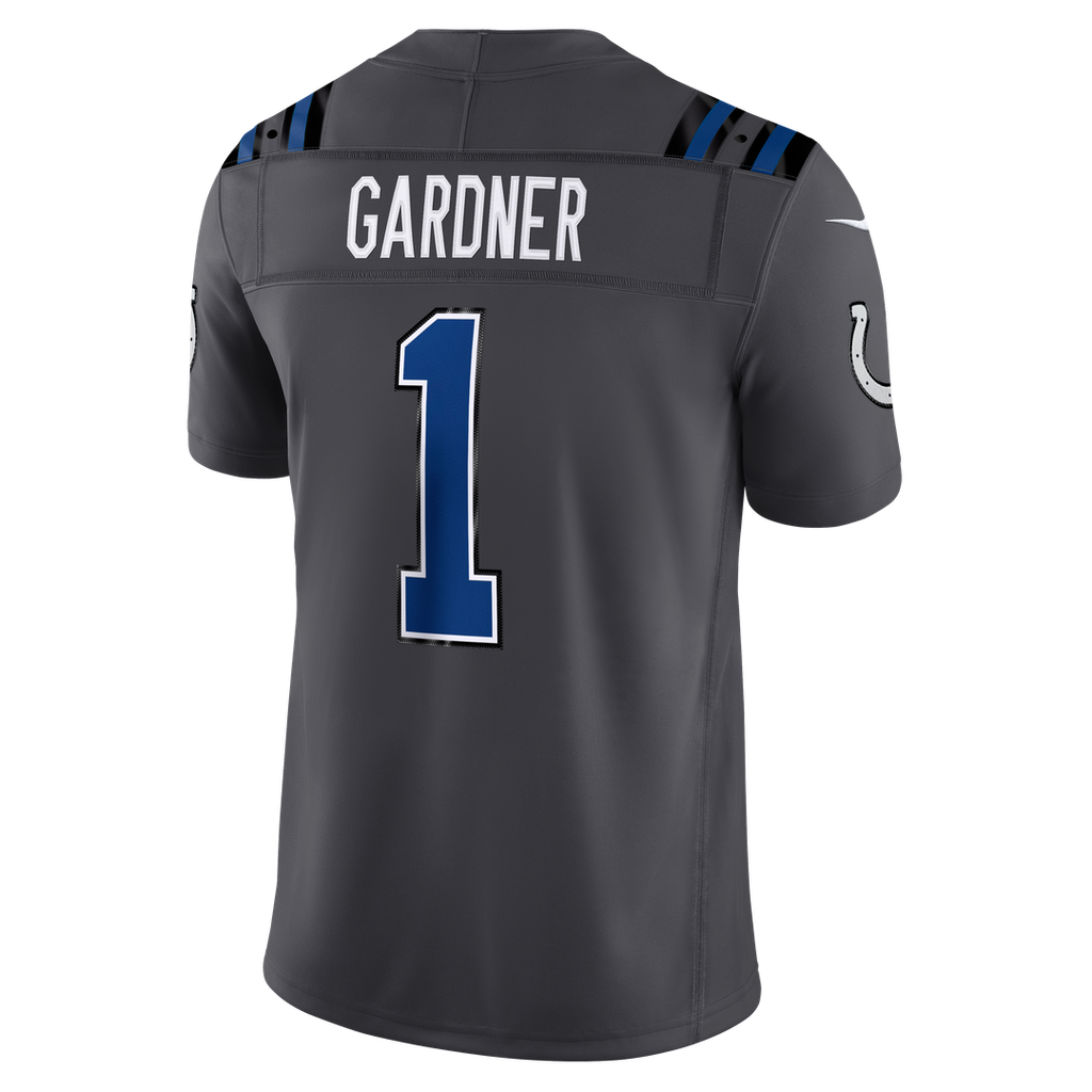 Indianapolis Colts Ahmad Sauce Gardner Nike Anthracite 2026 Rivalries Collection Stitched Limited Jersey product image 3,