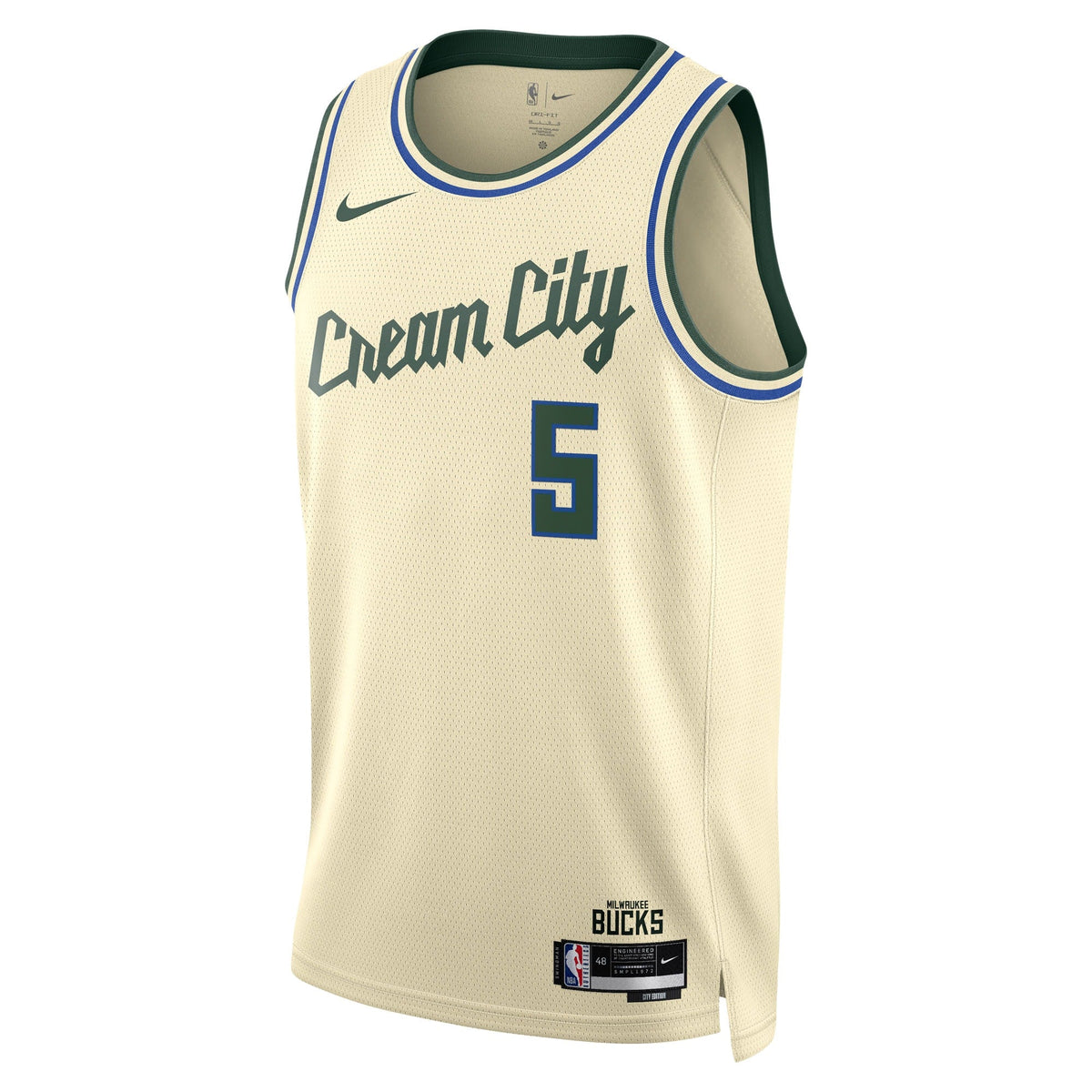 Milwaukee Bucks Nike 2025/26 City Edition Swingman Jersey - Cream - Gary Trent Jr. - Unisex product image 3, provided for