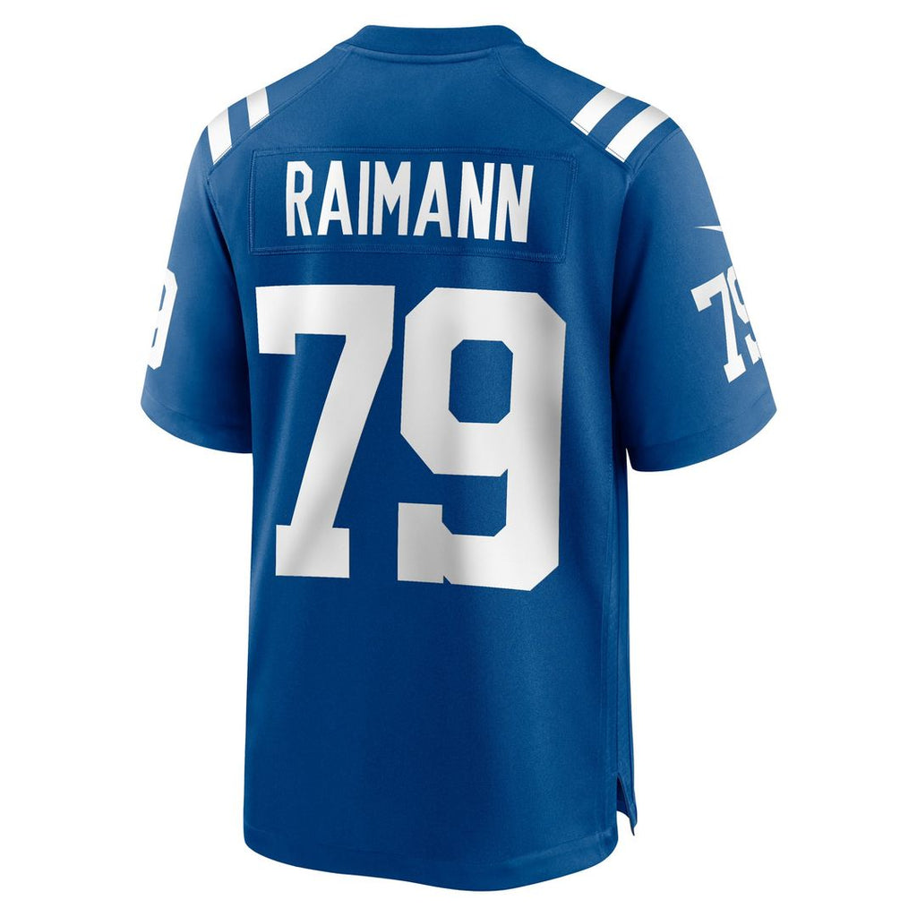 Indianapolis Colts Bernhard Raimann Nike Royal Player Game Jersey product image 2, provided for visual reference and product