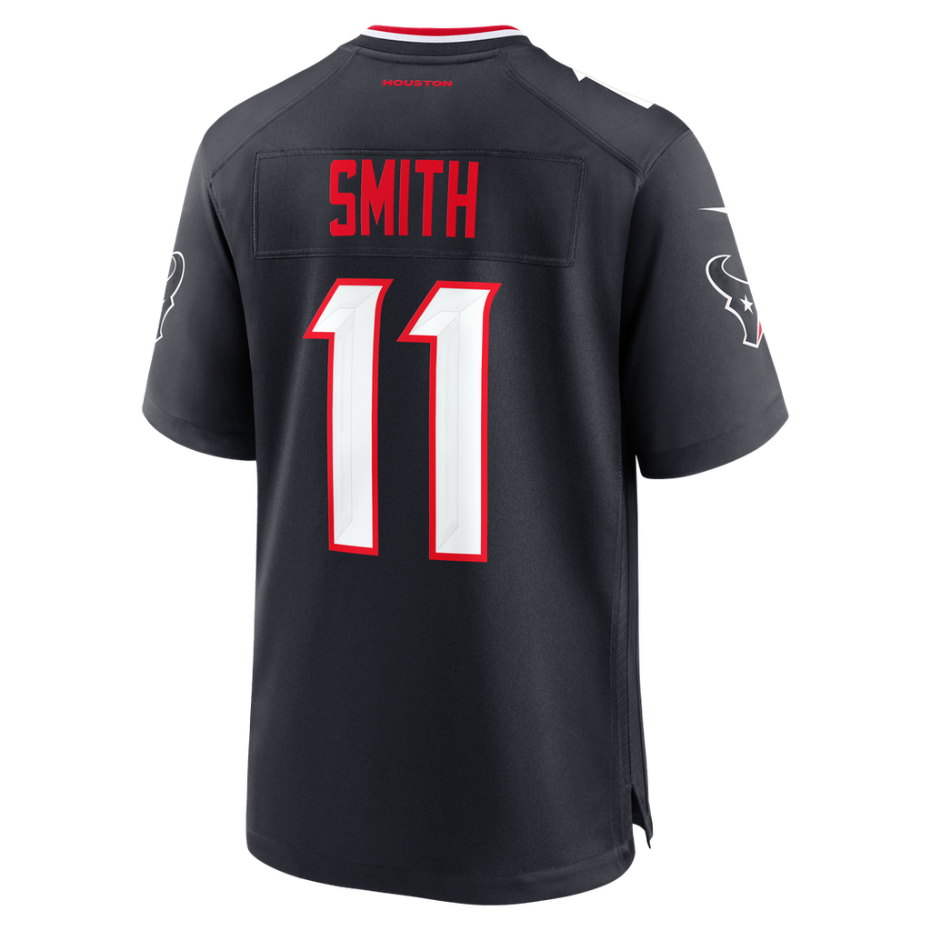 Houston Texans Tremon Smith Nike Navy Team Game Jersey product image 3, provided for visual reference and product detail