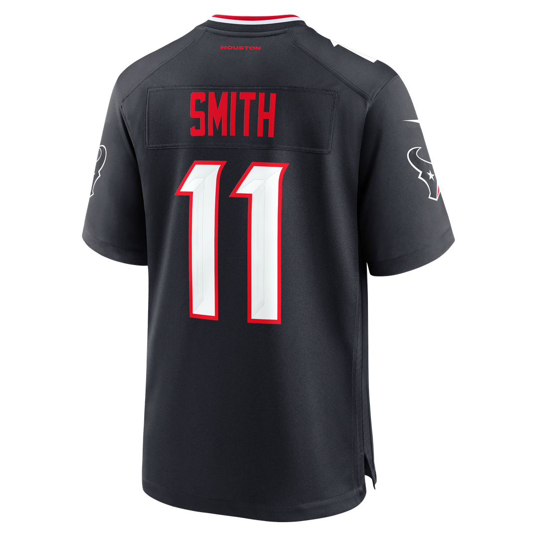 Houston Texans Tremon Smith Nike Navy Team Game Jersey product image 3, provided for visual reference and product detail