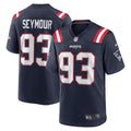 New England Patriots Richard Seymour Nike Navy Retired Player Game Jersey product image 1, provided for visual reference and