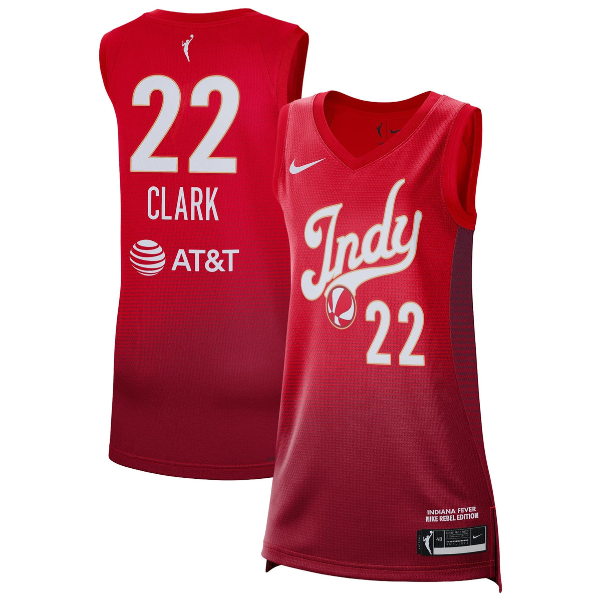 Indiana Fever Nike Rebel Jersey - Caitlin Clark product image 2, provided for visual reference and product detail review