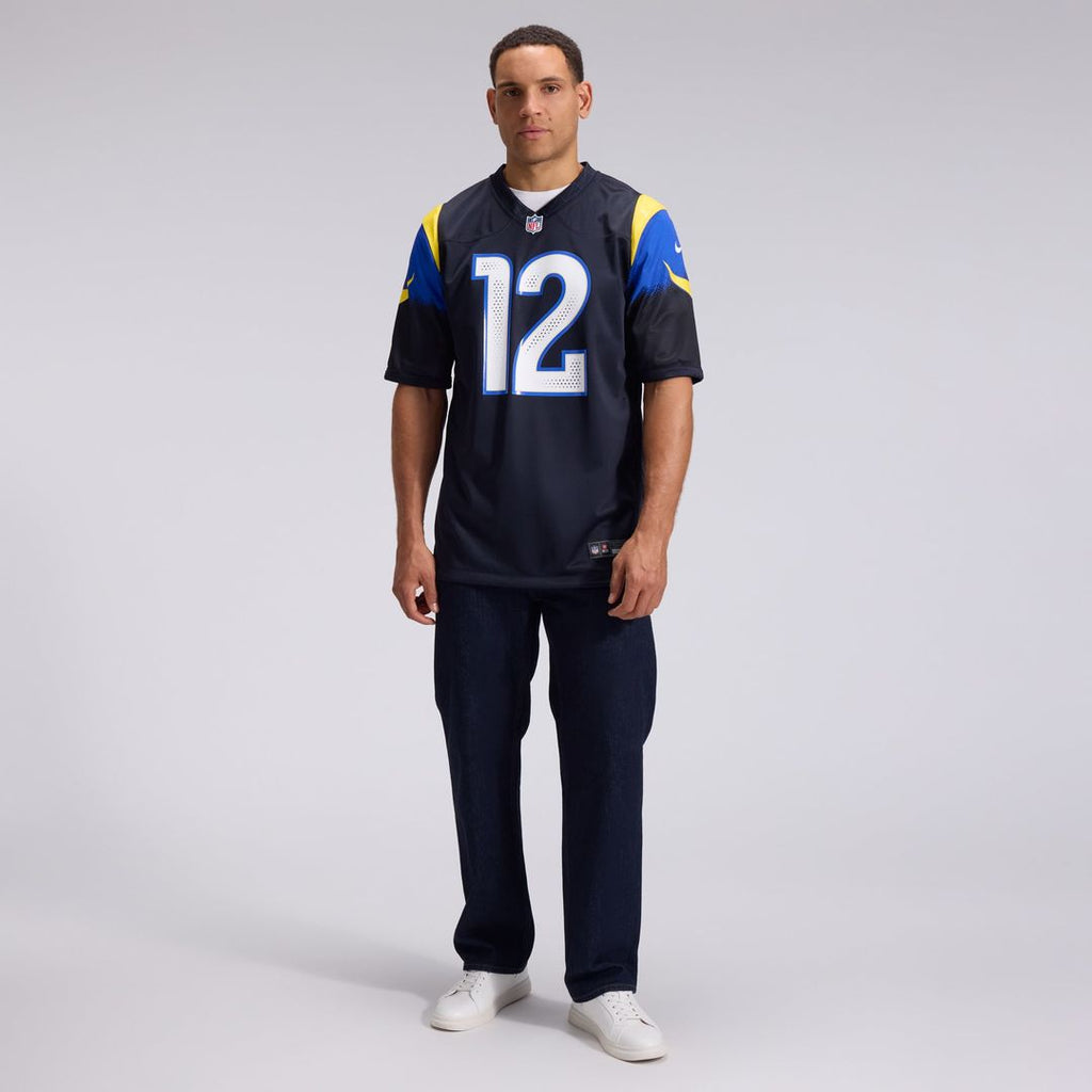 Los Angeles Rams Puka Nacua Nike Dark Blue Rivalries Collection Game Jersey product image 4, provided for visual reference