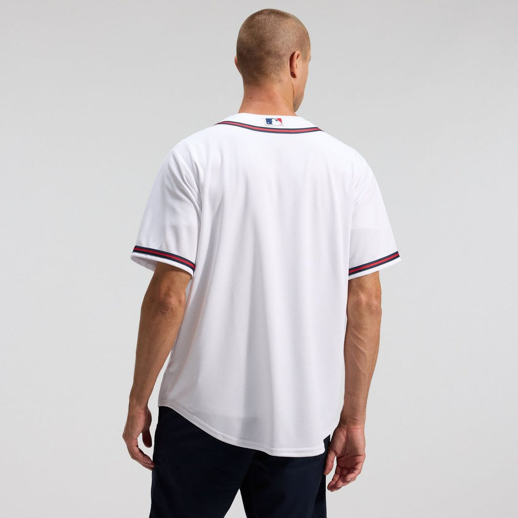 Atlanta Braves Nike White Home Replica Team Jersey product image 2, provided for visual reference and product detail review