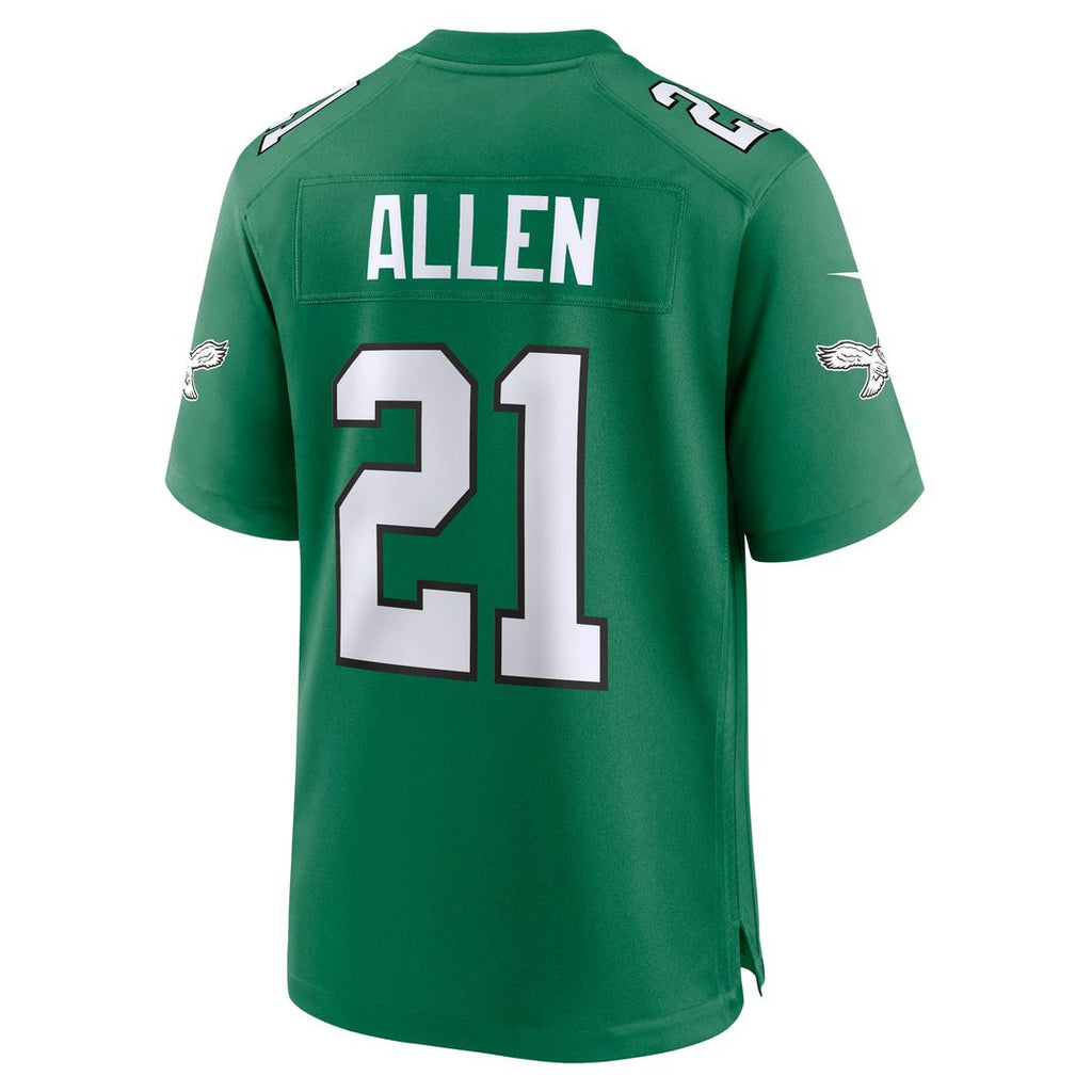 Philadelphia Eagles Eric Allen Nike Kelly Green Retired Player Alternate Game Jersey product image 3, provided for visual