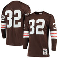 Cleveland Browns 1964 Jim Brown Mitchell & Ness Brown Authentic Throwback Retired Player Jersey product image 1, provided