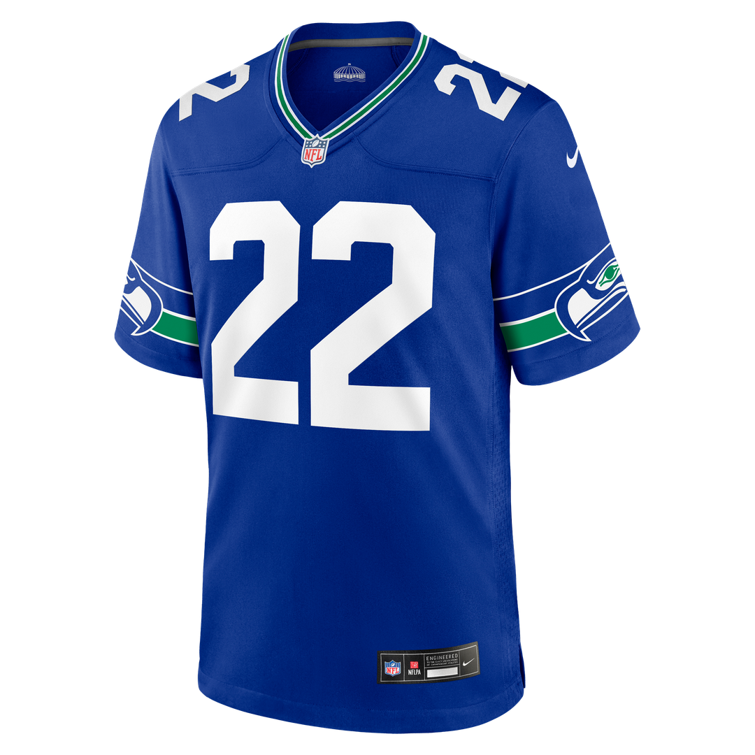 Seattle Seahawks Rashid Shaheed Nike Royal Alternate Game Jersey product image 2, provided for visual reference and product