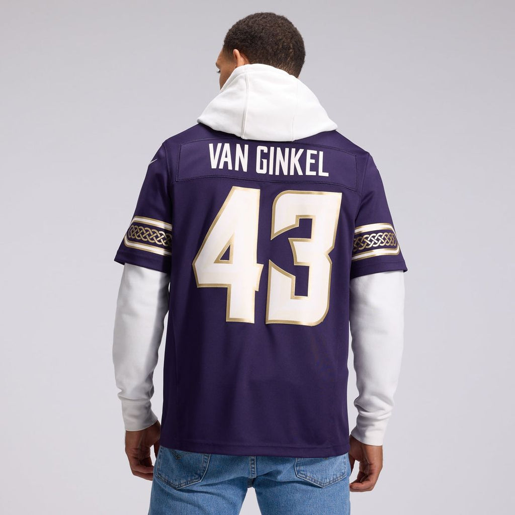 Minnesota Vikings Andrew Van Ginkel Nike Purple 2026 Rivalries Collection Stitched Limited Jersey product image 3, provided