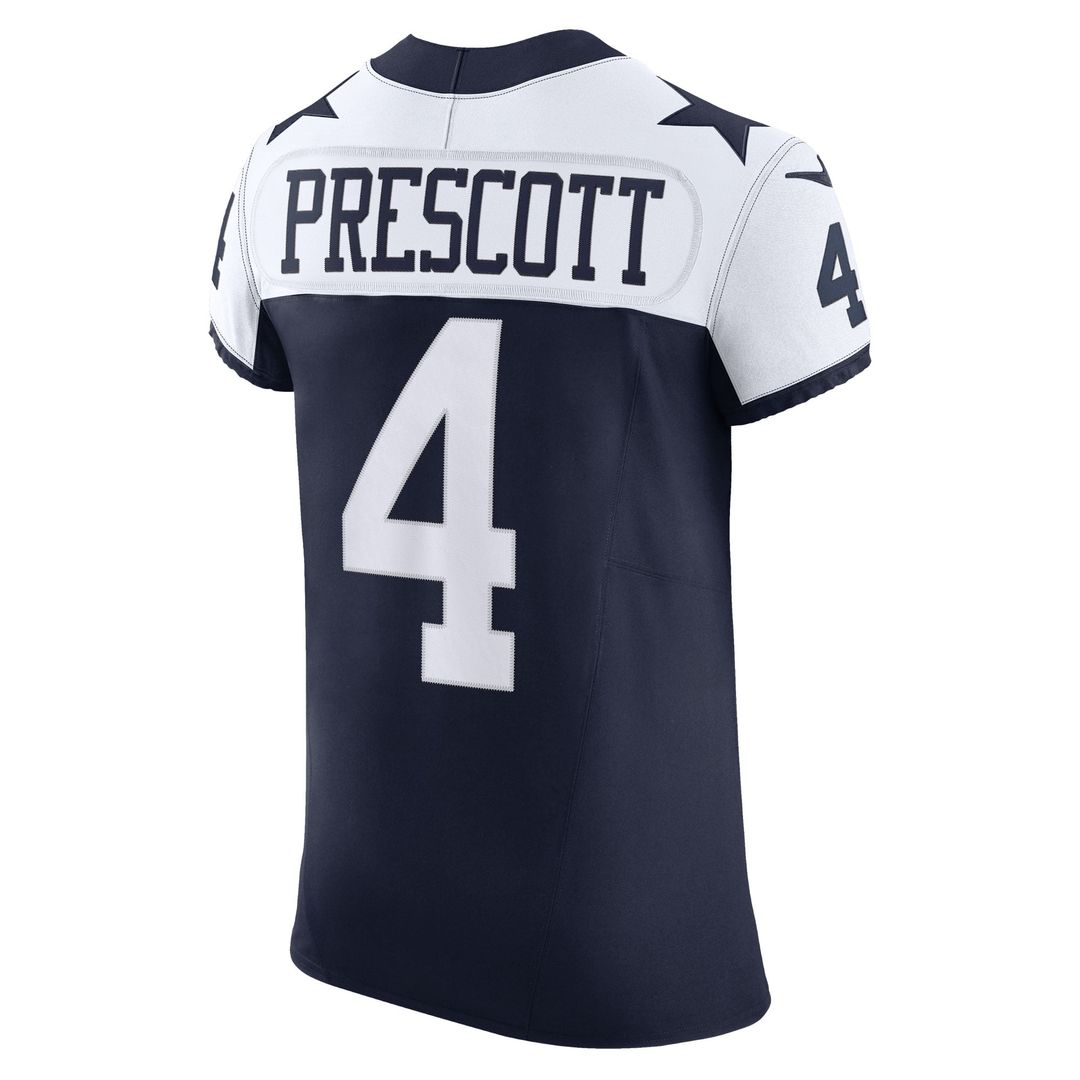 Dallas Cowboys Dak Prescott Nike Navy Alternate Vapor F.U.S.E. Elite Jersey product image 3, provided for visual reference