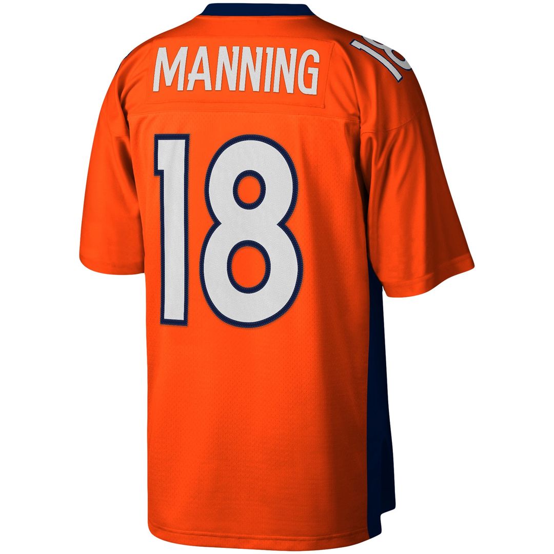 Denver Broncos Peyton Manning Mitchell & Ness Orange Legacy Replica Jersey product image 3, provided for visual reference