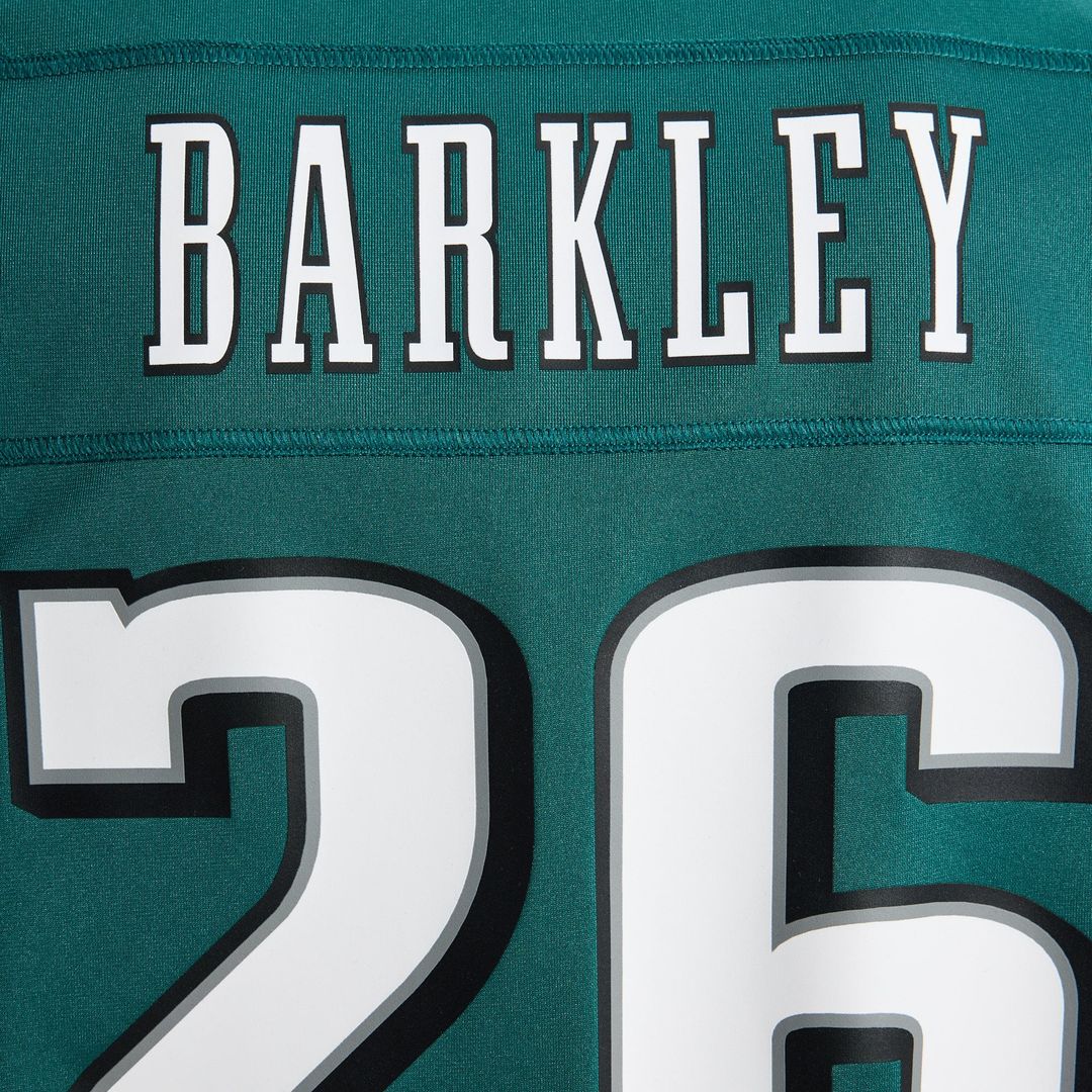 Philadelphia Eagles Saquon Barkley Nike Midnight Green Team Game Jersey product image 12, provided for visual reference and