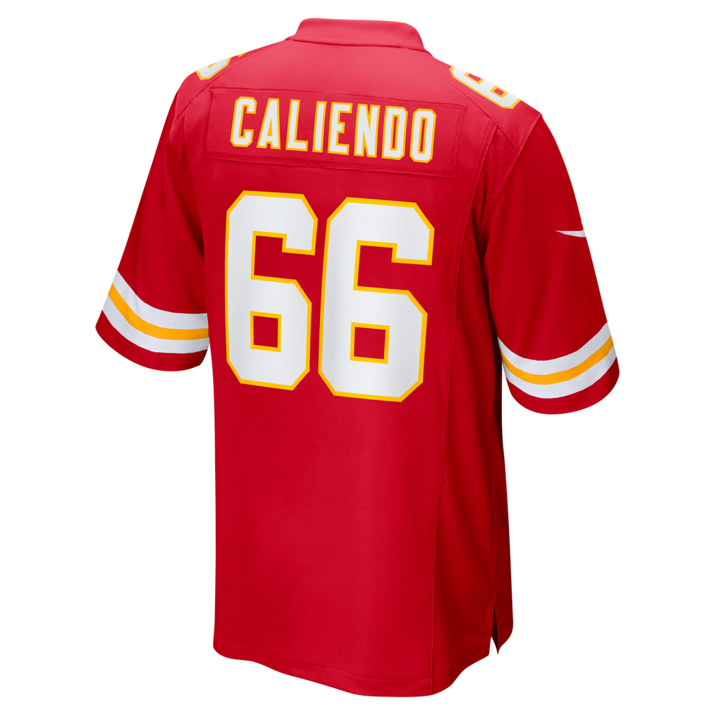 Kansas City Chiefs Mike Caliendo Nike Red Game Player Jersey product image 3, provided for visual reference and product