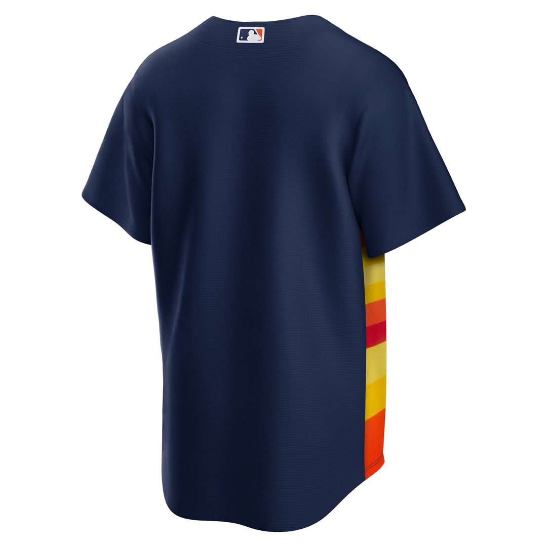 Houston Astros Nike Navy Alternate Replica Team Jersey product image 3, provided for visual reference and product detail