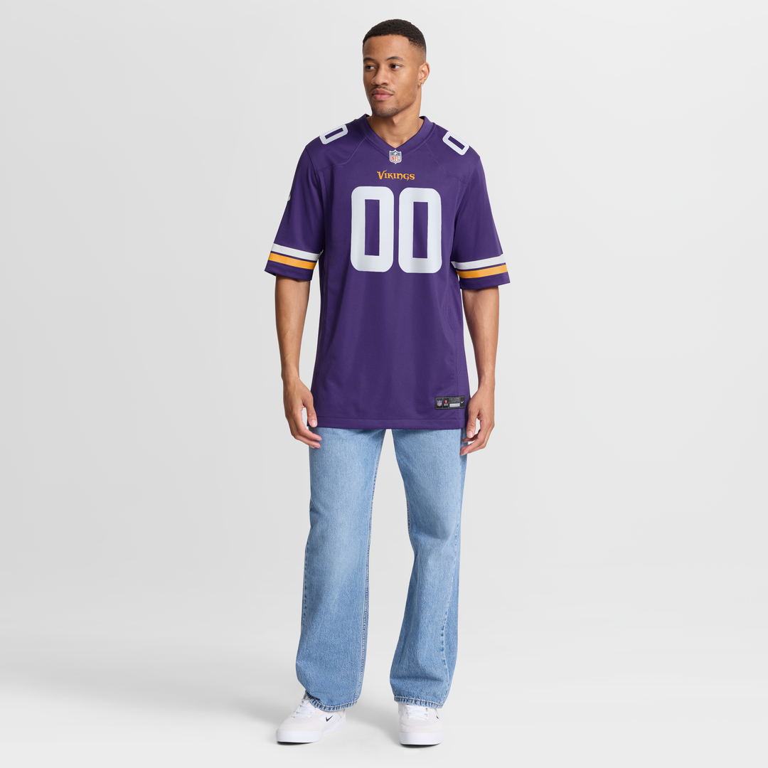 Minnesota Vikings Nike Purple Custom Game Jersey product image 7, provided for visual reference and product detail review