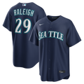 Seattle Mariners Cal Raleigh Nike Navy Road Replica Jersey product image 1, provided for visual reference and product detail