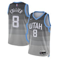 Utah Jazz Nike 2025/26 City Edition Swingman Jersey - Gray - Isaiah Collier - Unisex product image 1, provided for visual