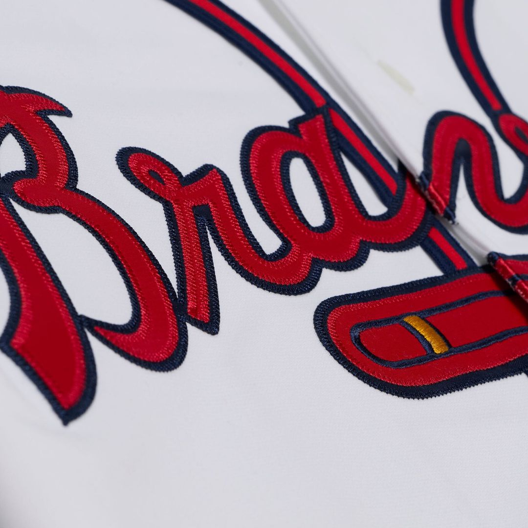 Atlanta Braves Andruw Jones Mitchell & Ness White 2005 Authentic Jersey product image 5, provided for visual reference and