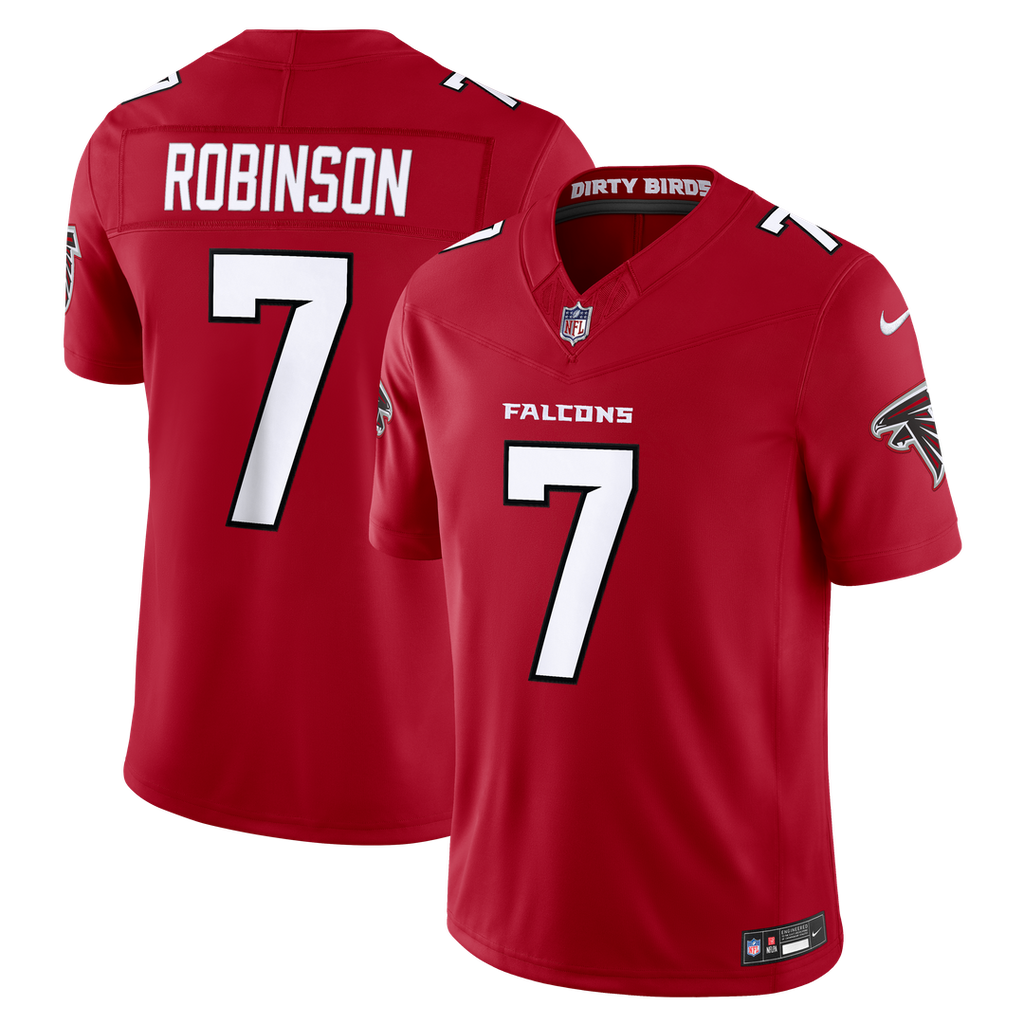 Atlanta Falcons Bijan Robinson Nike Black Alternate Throwback Vapor F.U.S.E. Stitched Limited Jersey product image 7,