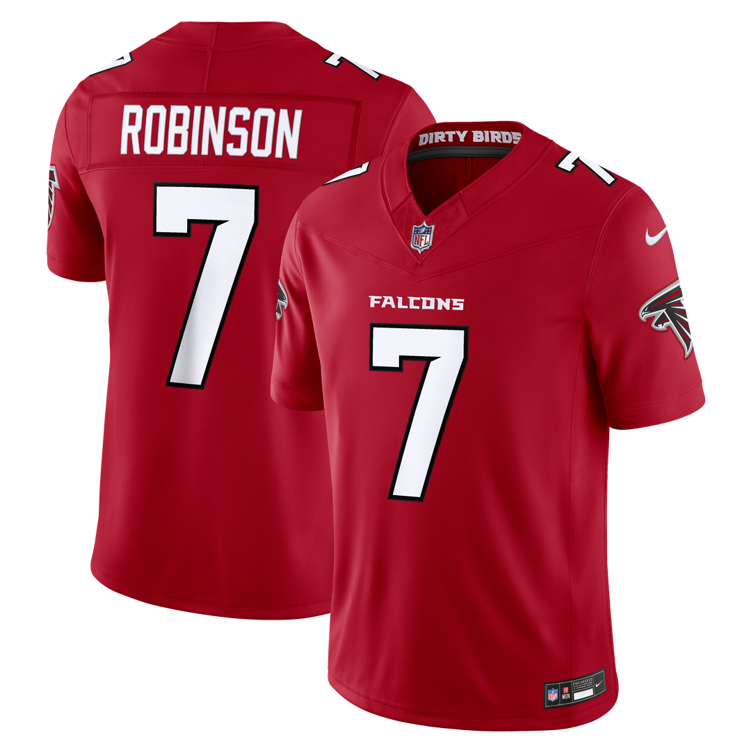 Atlanta Falcons Bijan Robinson Nike Black Alternate Throwback Vapor F.U.S.E. Stitched Limited Jersey product image 7,