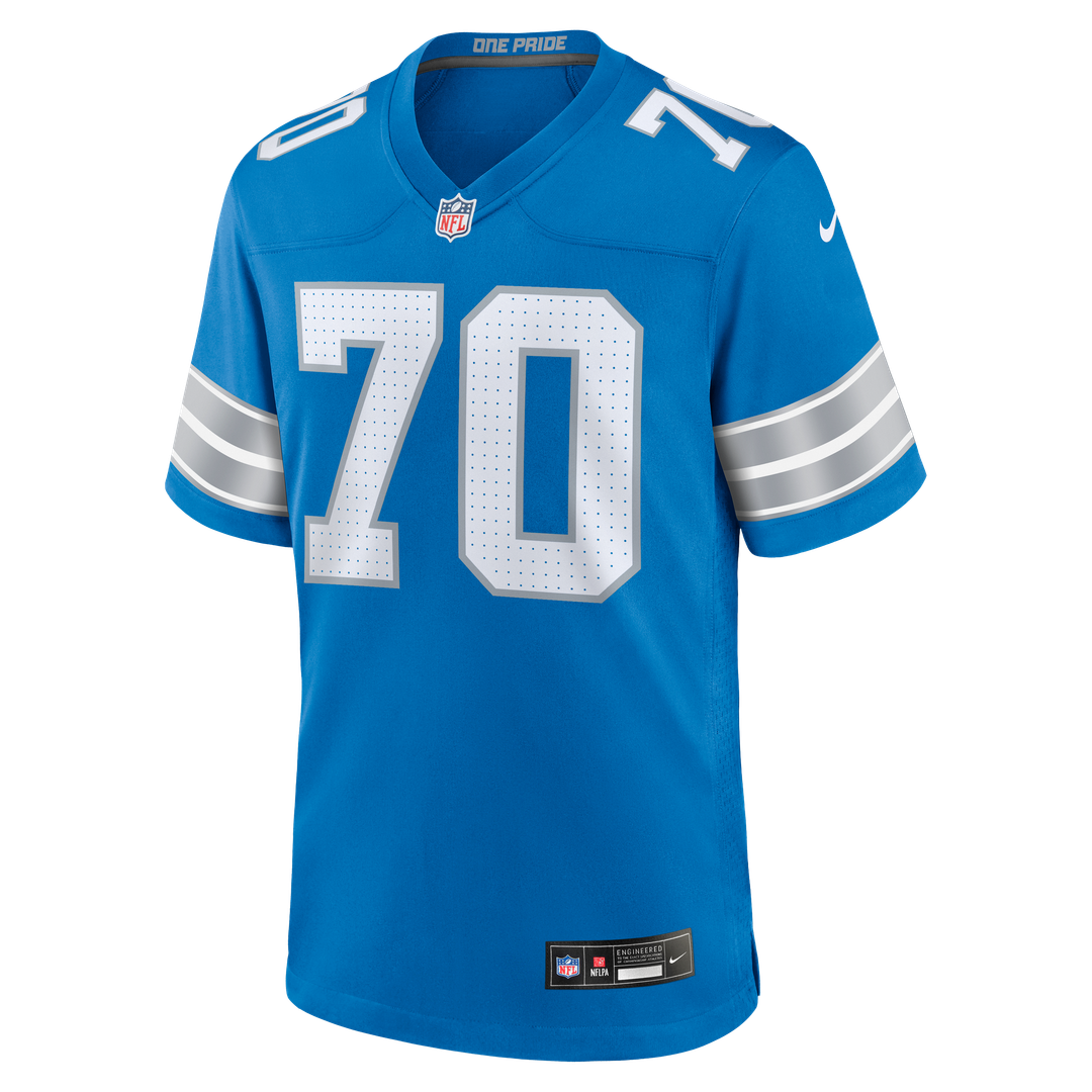Detroit Lions Juice Scruggs Nike Blue Team Game Jersey product image 2, provided for visual reference and product detail