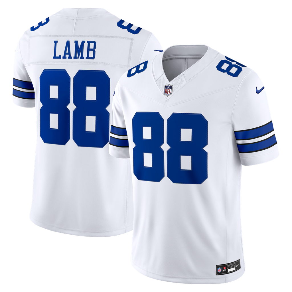 Dallas Cowboys CeeDee Lamb Nike Navy Alternate Vapor F.U.S.E. Stitched Limited Jersey product image 7, provided for visual
