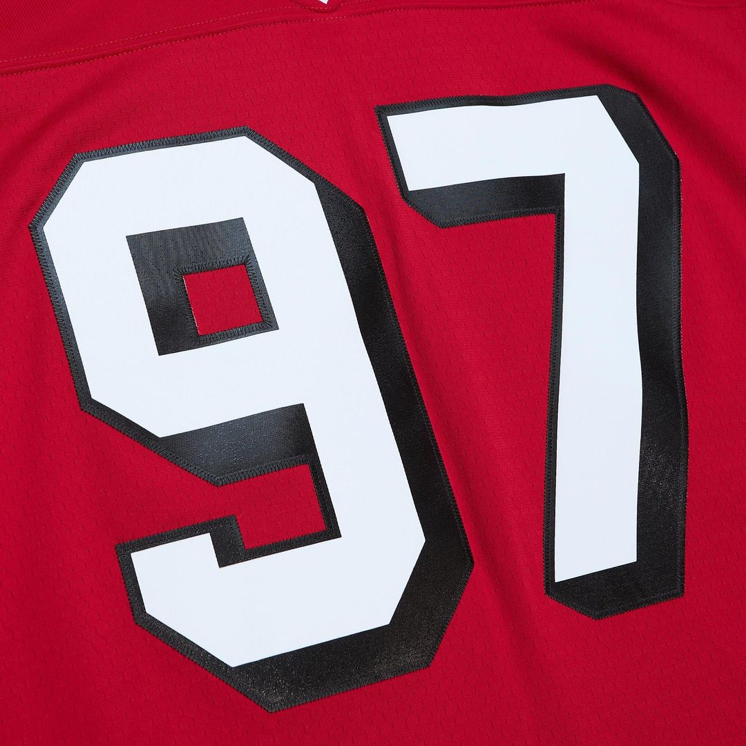 San Francisco 49ers Bryant Young Mitchell & Ness Scarlet Legacy Replica Jersey product image 4, provided for visual