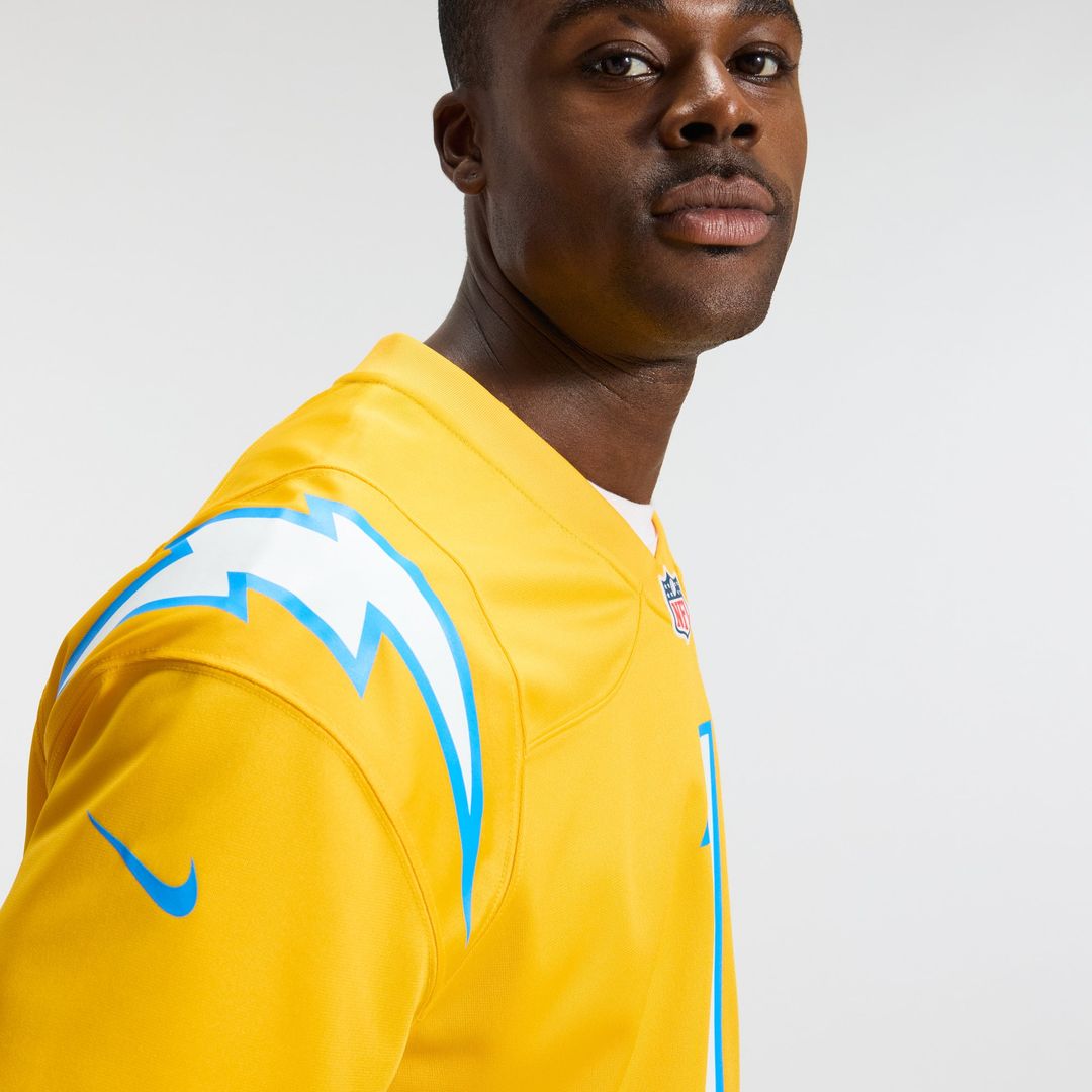 Los Angeles Chargers Quentin Johnston Nike Powder Blue Game Player Jersey product image 29, provided for visual reference