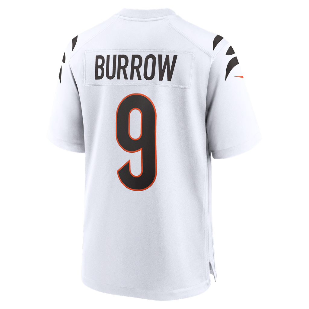 Cincinnati Bengals Joe Burrow Nike White Game Jersey product image 7, provided for visual reference and product detail review