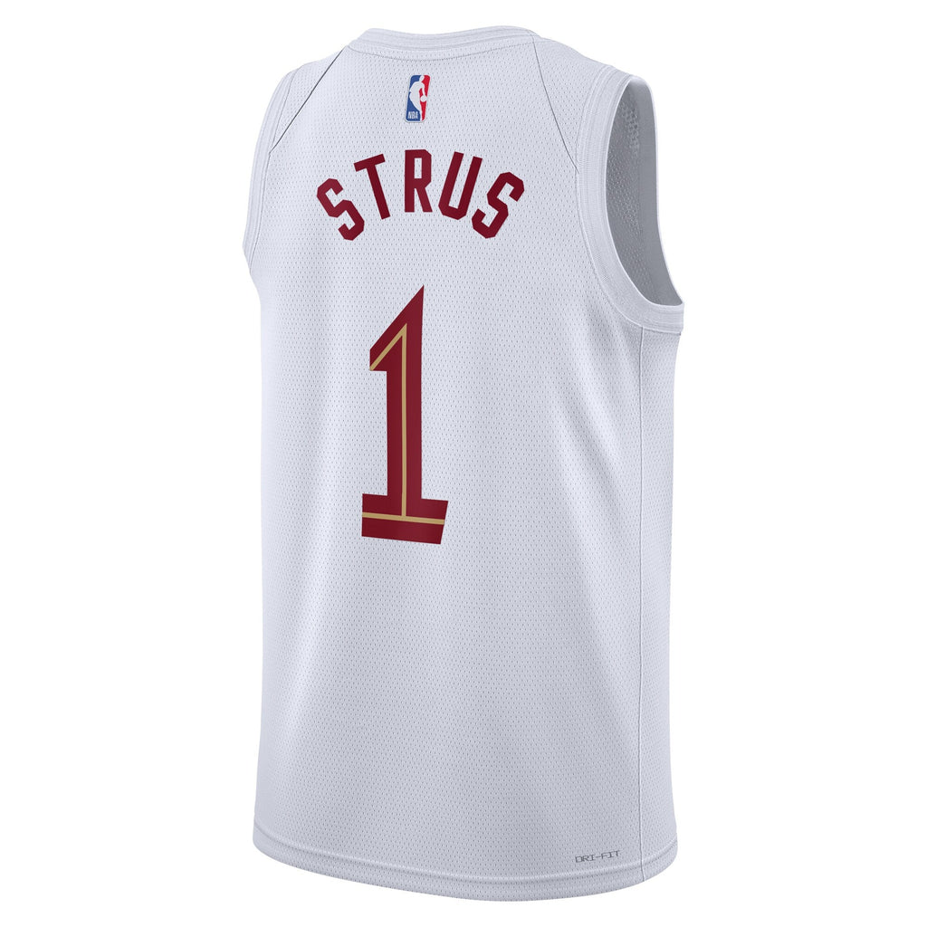 Cleveland Cavaliers Nike Association Edition Swingman Jersey - White - Max Strus - Unisex product image 4, provided for