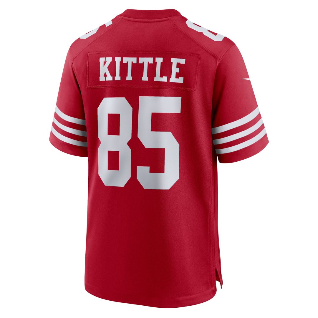 San Francisco 49ers George Kittle Nike Scarlet Player Game Jersey product image 12, provided for visual reference and