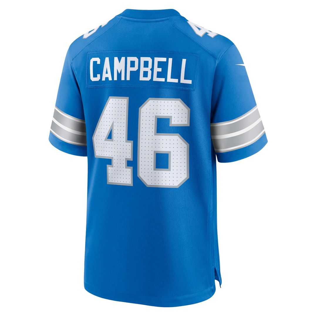 Detroit Lions Jack Campbell Nike White White Game Jersey product image 9, provided for visual reference and product detail