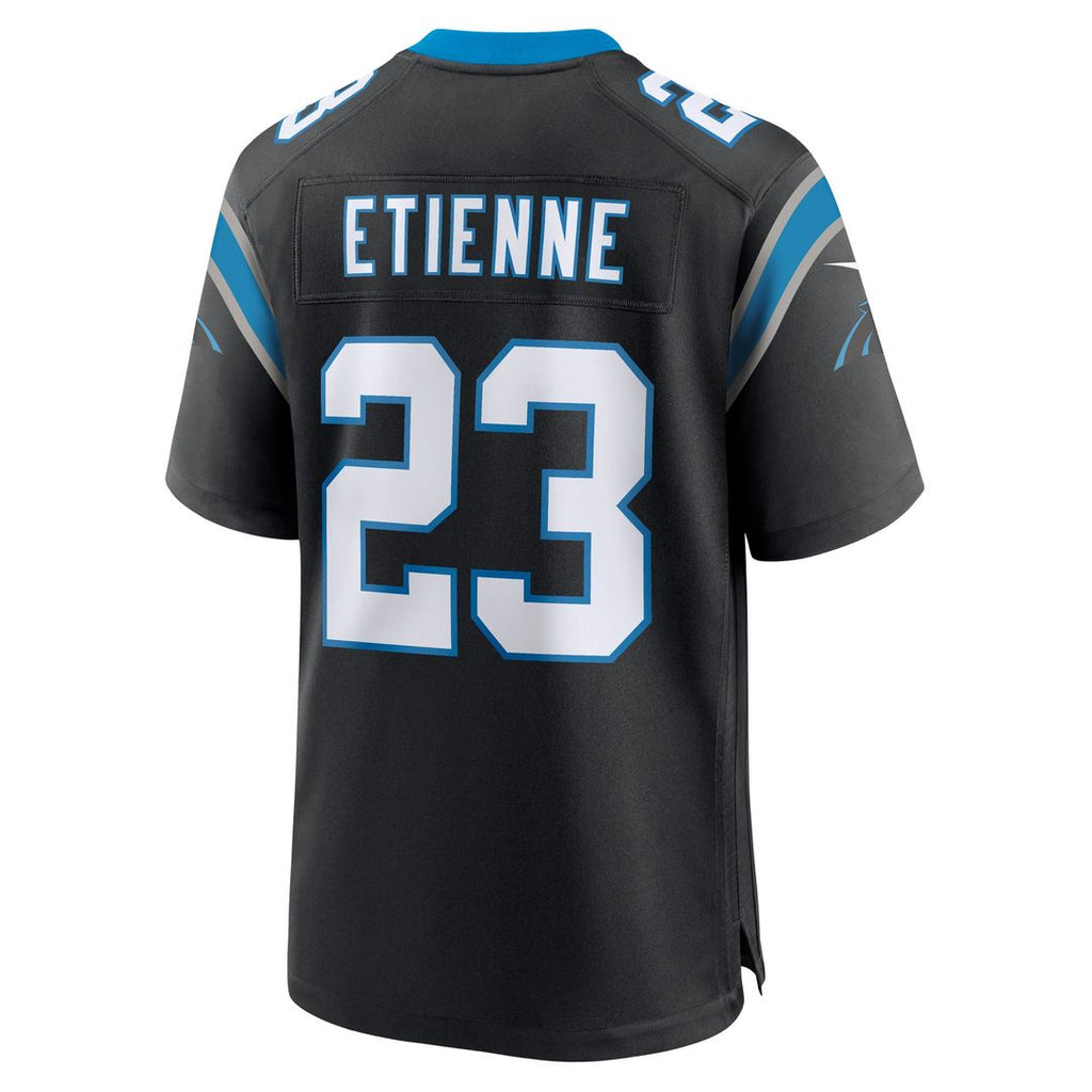 Carolina Panthers Trevor Etienne Nike Black Team Game Jersey product image 3, provided for visual reference and product