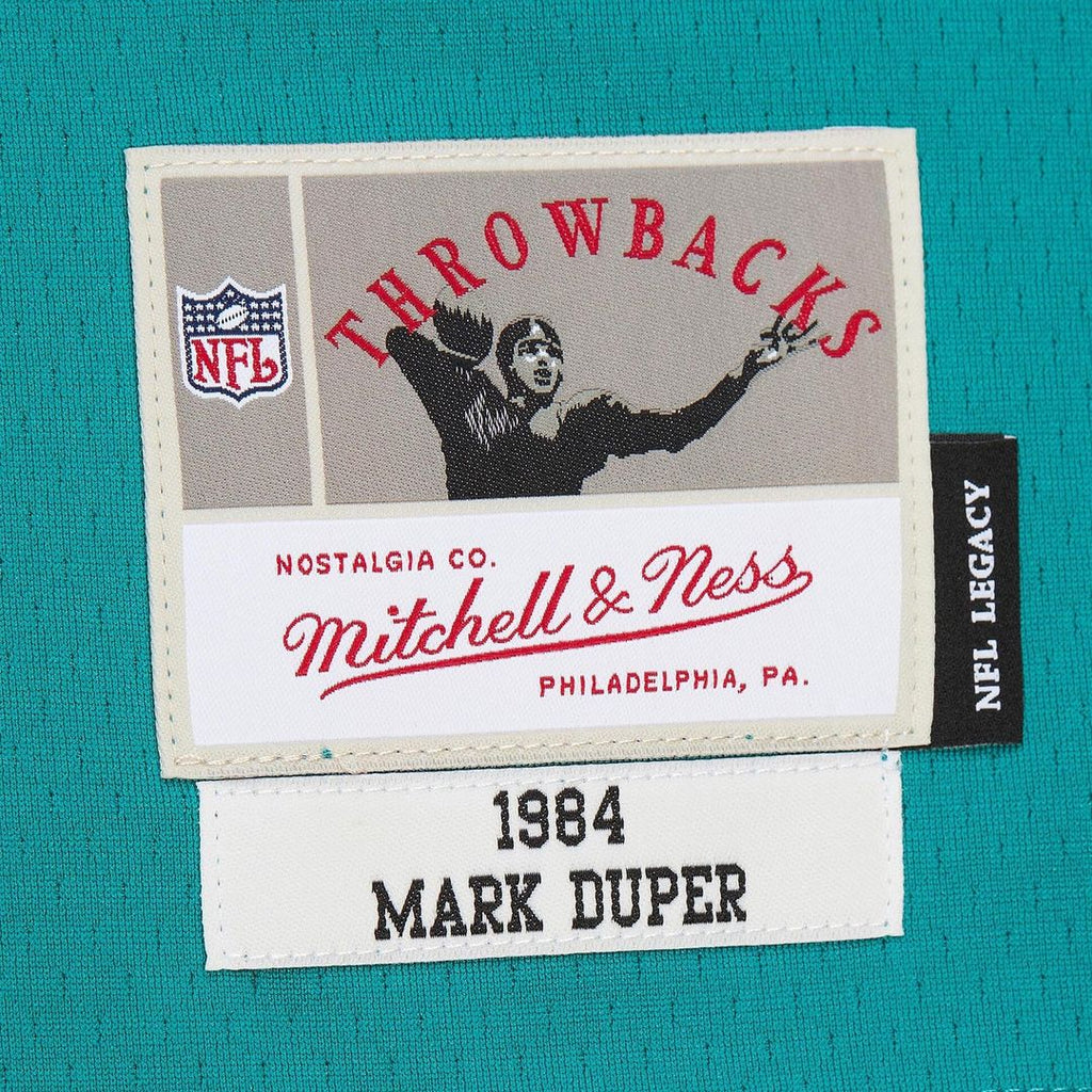 Miami Dolphins Mark Duper Mitchell & Ness Aqua Legacy Replica Jersey product image 5, provided for visual reference and