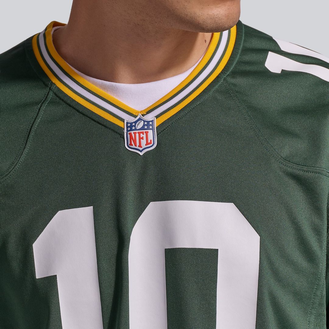 Green Bay Packers Jordan Love Nike Green Player Game Jersey product image 21, provided for visual reference and product