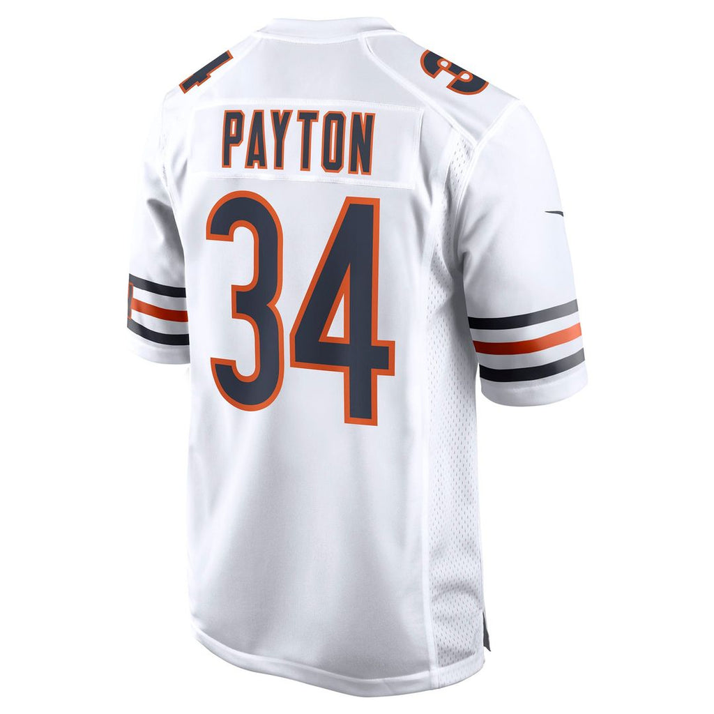 Chicago Bears Walter Payton Nike White Retired Player Away Game Jersey product image 3, provided for visual reference and