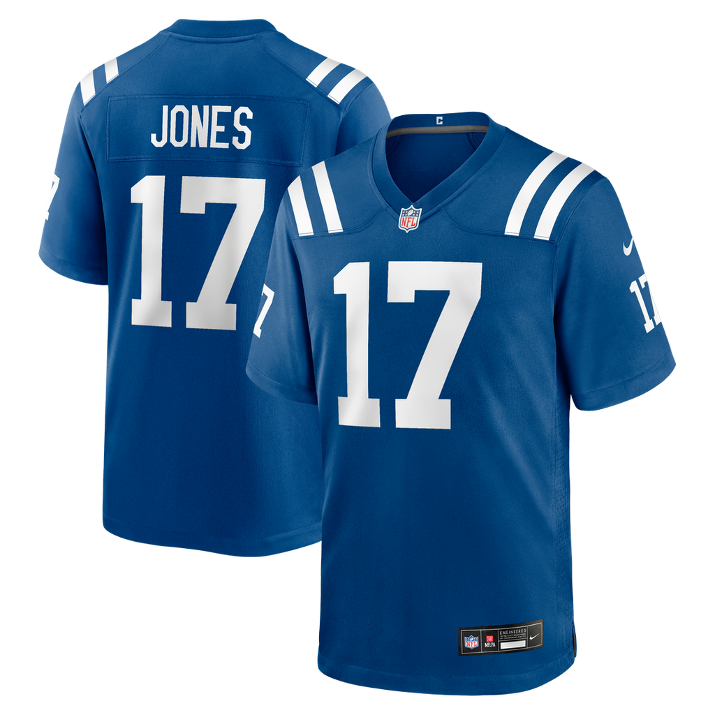 Indianapolis Colts Daniel Jones Nike White Game Jersey product image 7, provided for visual reference and product detail