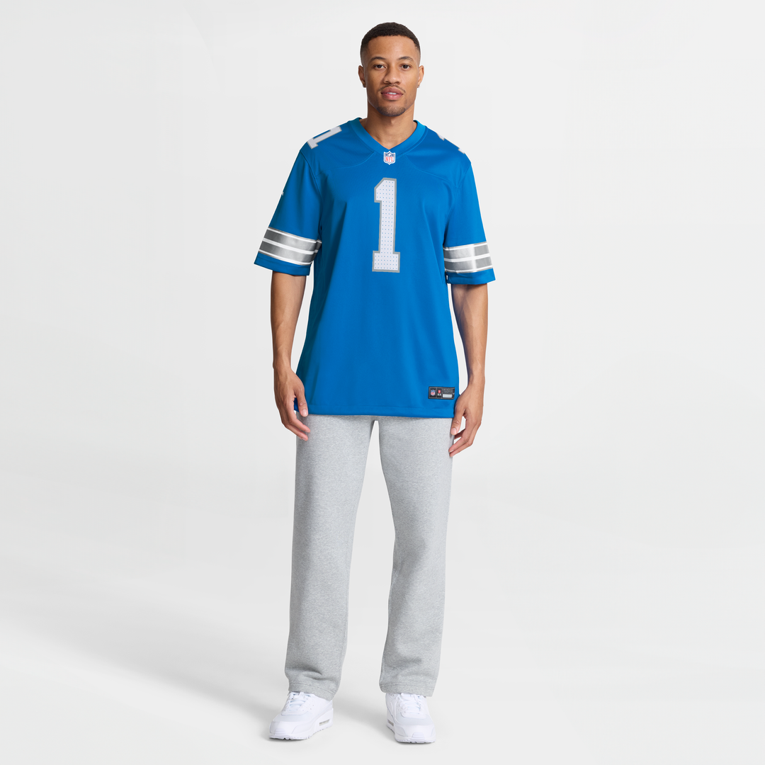 Detroit Lions Blake Miller Nike Blue Team Game Jersey product image 4, provided for visual reference and product detail