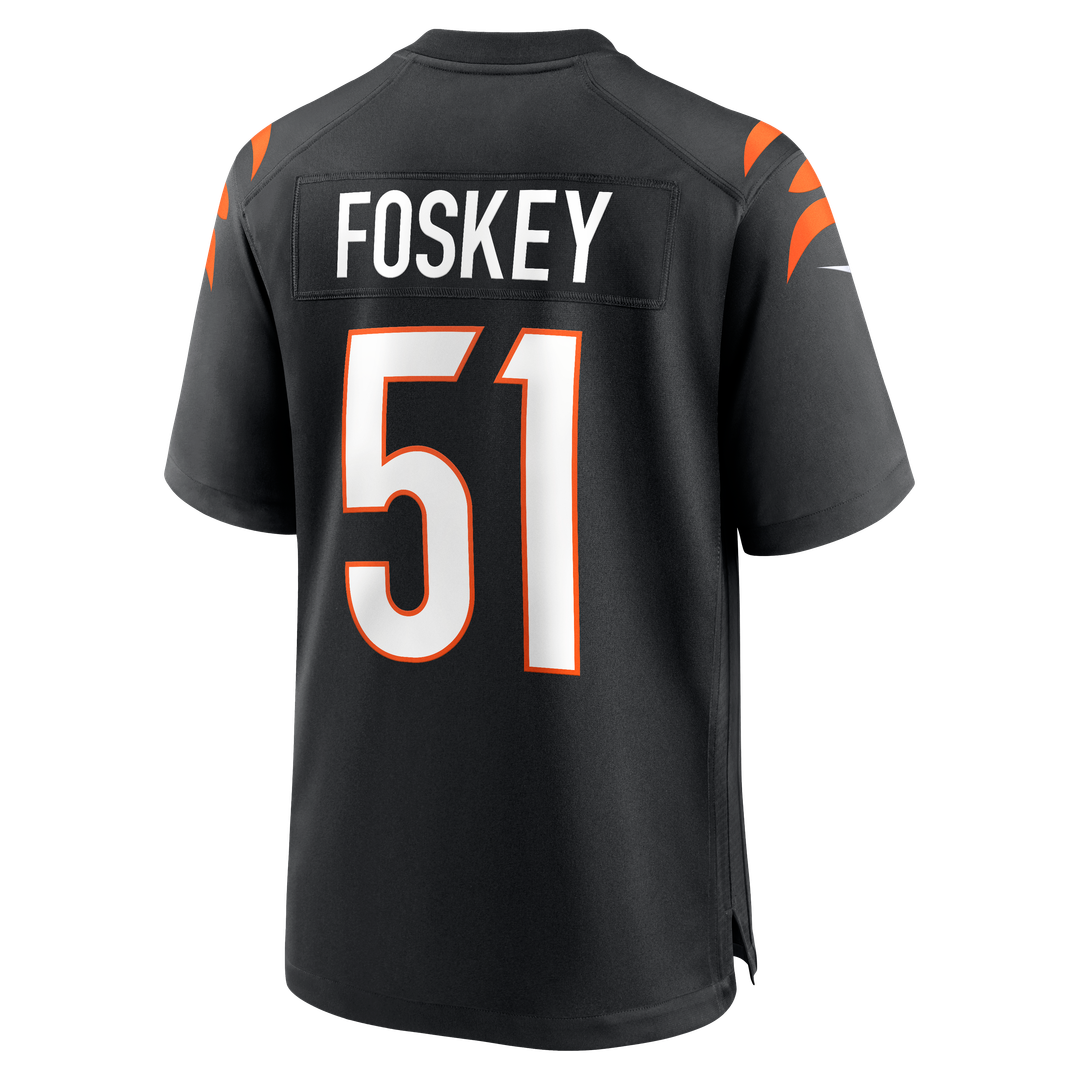 Cincinnati Bengals Isaiah Foskey Nike Black Team Game Jersey product image 3, provided for visual reference and product