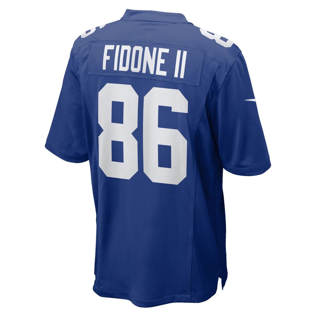 New York Giants Thomas Fidone II Nike Royal Team Game Jersey product image 3, provided for visual reference and product
