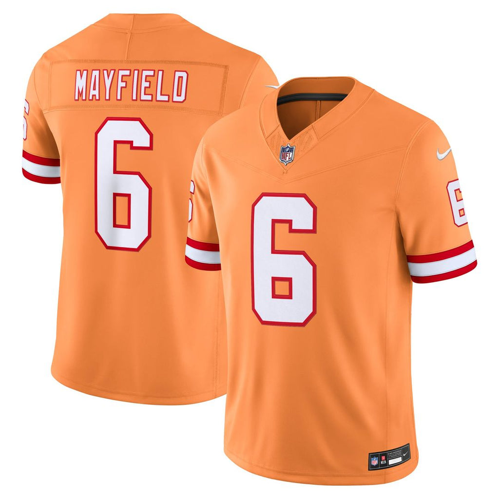Tampa Bay Buccaneers Baker Mayfield Nike Creamsicle Alternate Vapor F.U.S.E. Stitched Limited Jersey product image 1,