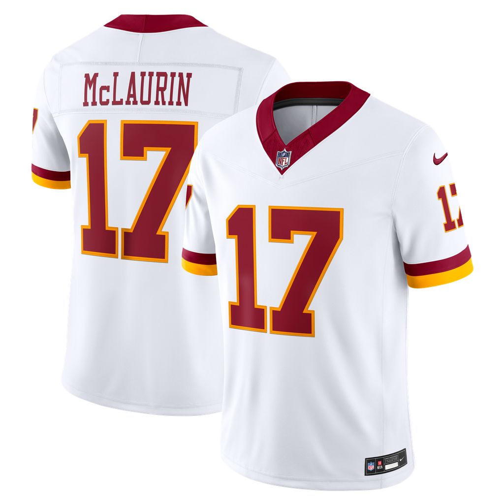 Washington Commanders Terry McLaurin Nike White Vapor F.U.S.E. Stitched Limited Jersey product image 1, provided for visual