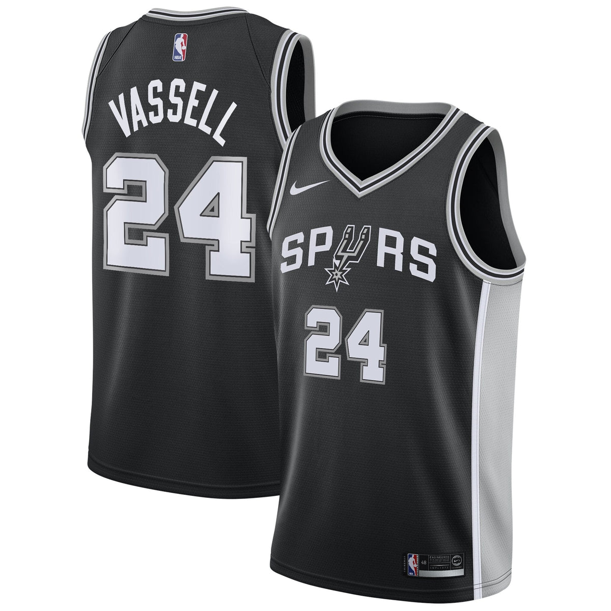 San Antonio Spurs Nike Icon Jersey - Devin Vassell - Unisex product image 2, provided for visual reference and product