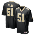 New Orleans Saints Jonathan Vilma Nike Black Game Retired Player Jersey product image 1, provided for visual reference and
