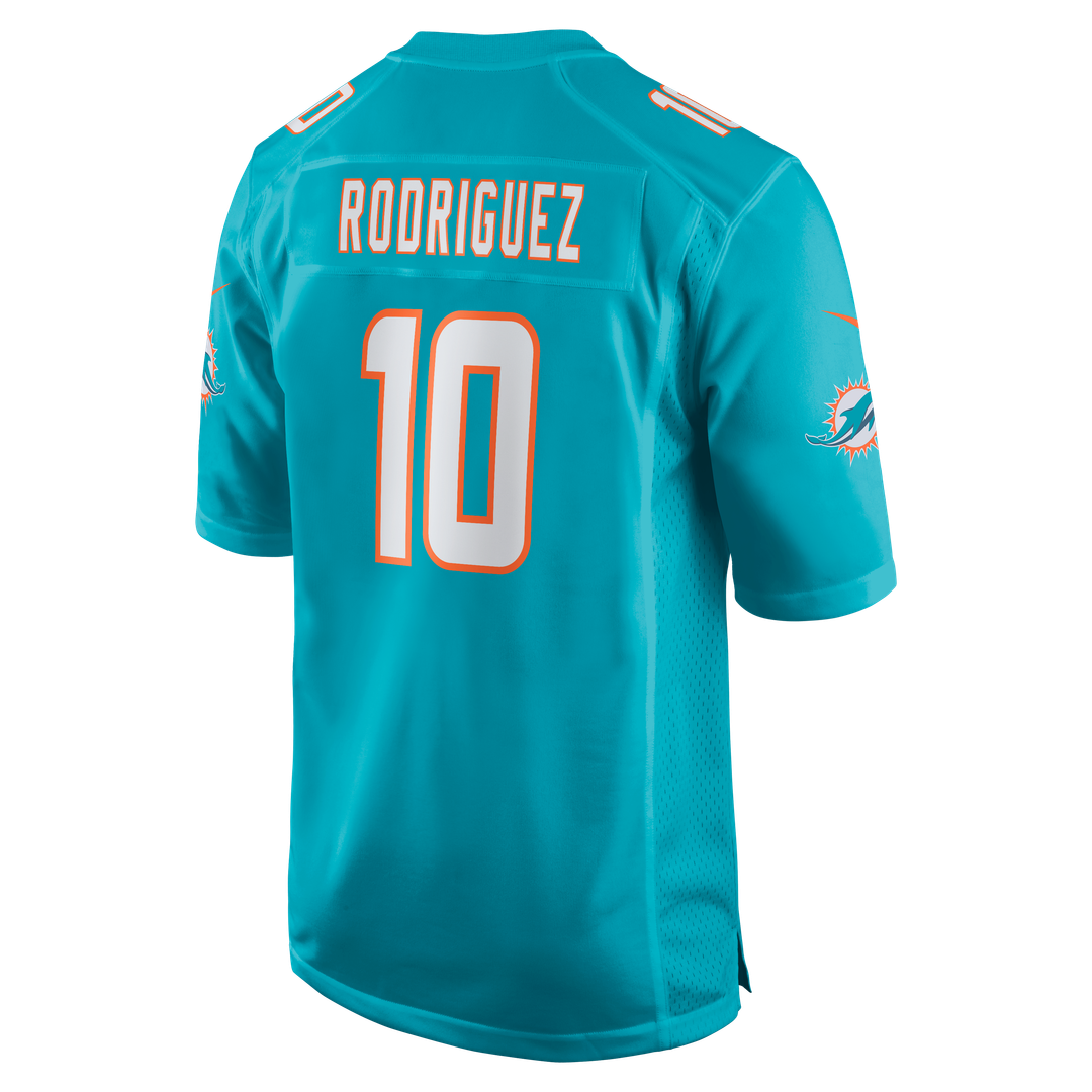 Miami Dolphins Jacob Rodriguez Nike Aqua Game Jersey product image 5, provided for visual reference and product detail review
