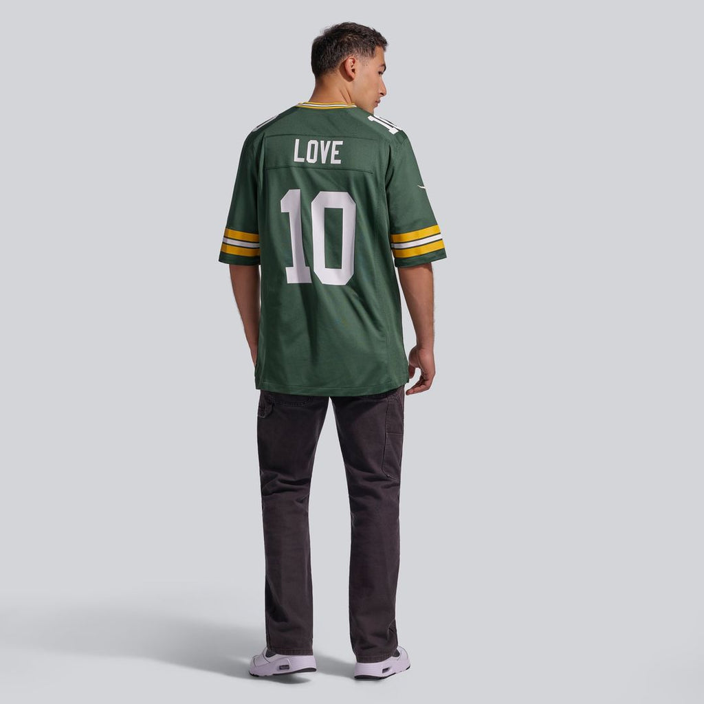 Green Bay Packers Jordan Love Nike Green Player Game Jersey product image 18, provided for visual reference and product